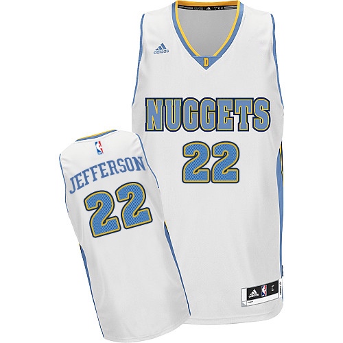 Men's Adidas Denver Nuggets #22 Richard Jefferson Swingman White Home NBA Jersey N5K8
